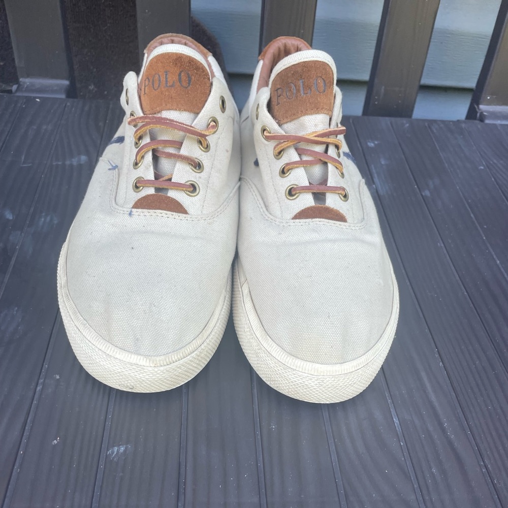 Polo Ralph Lauren‘park stone low canvas/leather low’